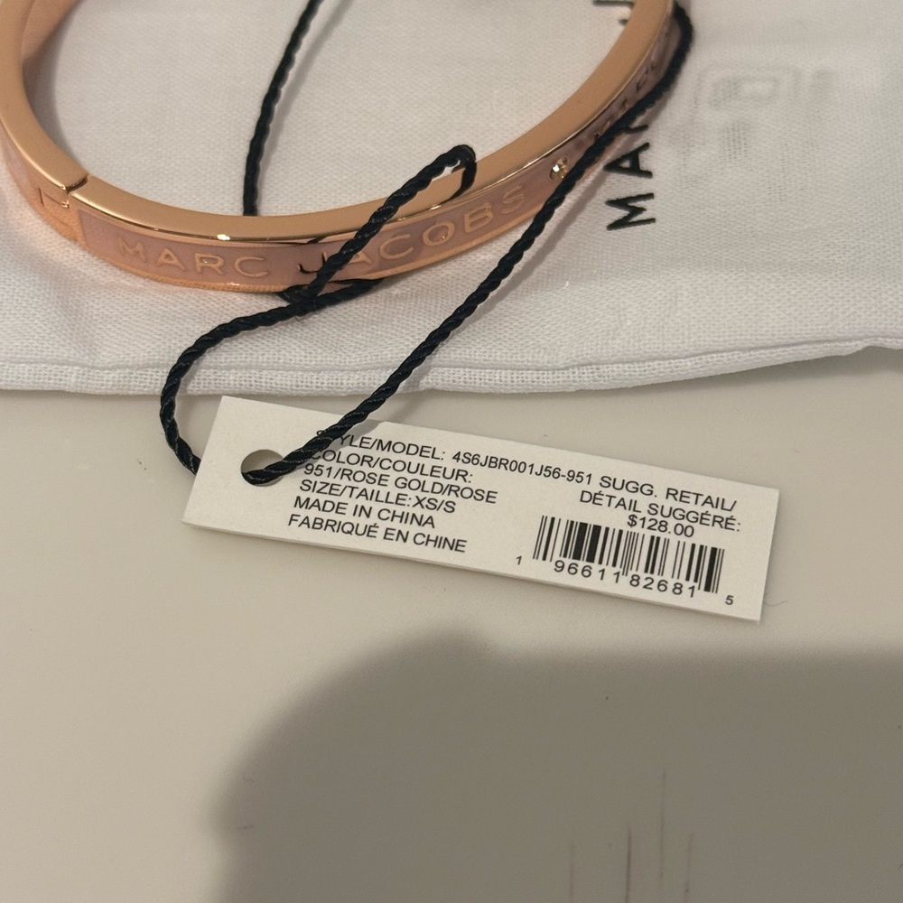 NWT Marc Jacobs rose gold / rose bangle - XS / S - Picture 4 of 5